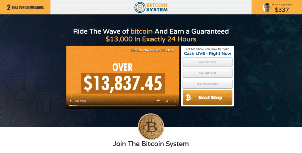 Bitcoin System Složení